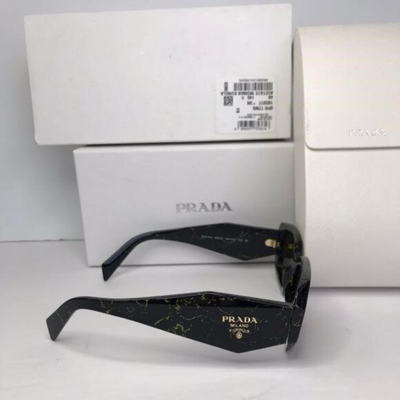 Prada Black Marble Effect Sunglasses main image 7